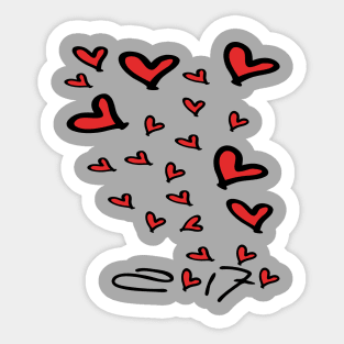Growing love Sticker